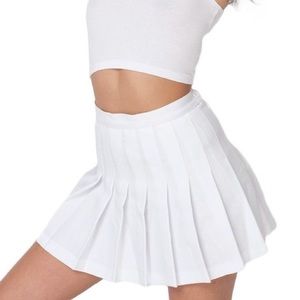 AMERICAN APPAREL GABARDINE PLEATED TENNIS SKIRT